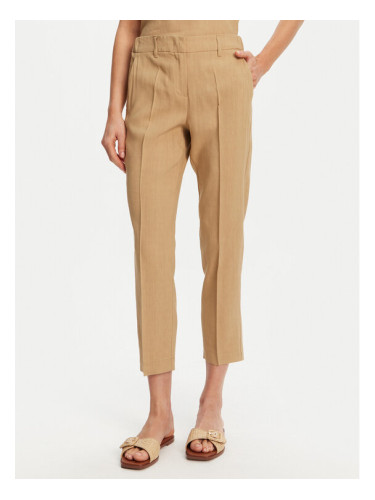 Marella Текстилни панталони Arles 2513131065 Бежов Slim Fit