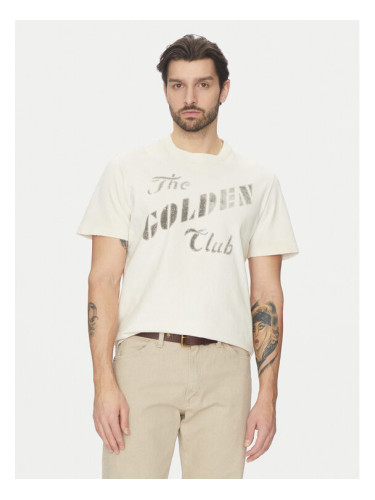 Golden Goose Тишърт GMP01220.P001642 Екрю Regular Fit