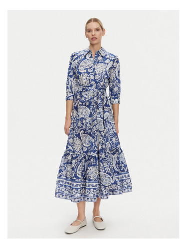 Luisa Spagnoli Рокля тип риза Pandoro 542129 Син Regular Fit