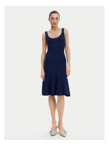 Silvian Heach Плетена рокля GPP25016VE Тъмносин Regular Fit