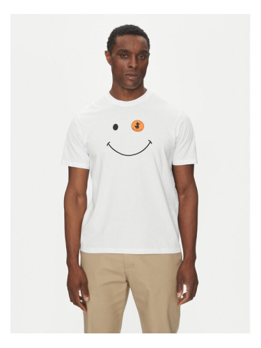 Save The Duck Тишърт DT1197M BESY20 Бял Regular Fit