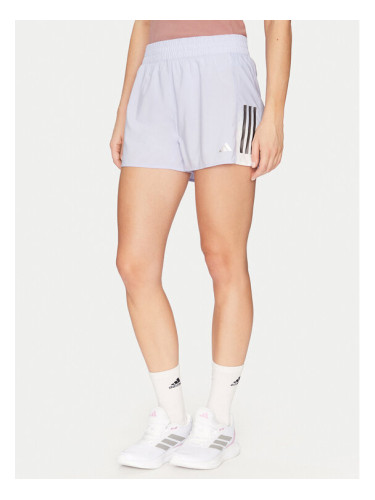 adidas Спортни шорти Own the Run Colorblock JP0831 Виолетов Regular Fit
