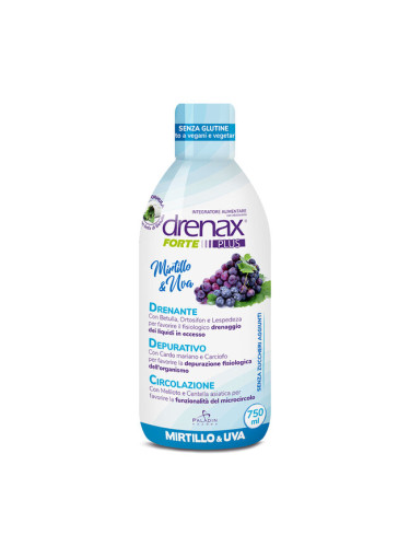 Диуретична формула с гроздово семе и синя боровинка - Дренакс - Drenax® Forte Plus, 750 ml, 25 дози