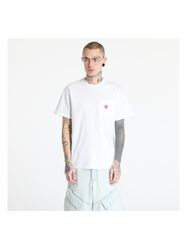 Тениска Carhartt WIP S/S Pocket Heart T-Shirt UNISEX White/ Red XL