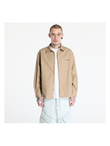 Риза Carhartt WIP Longsleeve Module Script Shirt UNISEX Leather/ Black Rigid XS