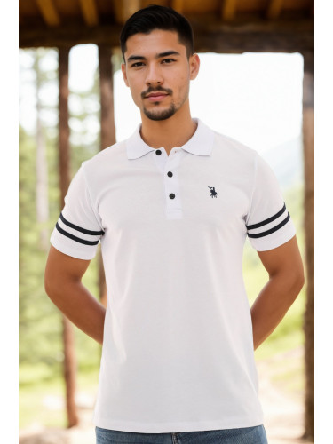 T9585 DEWBERRY MEN'S T-SHIRT-WHITE