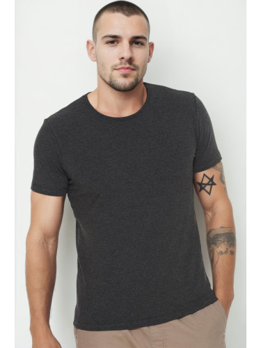 T9569 DEWBERRY BICYCLE COLLAR MEN'S T-SHIRT-ANTHRACITE