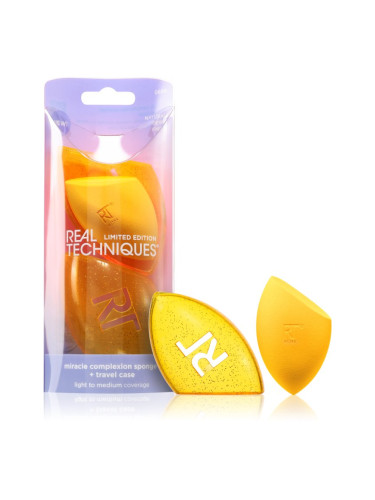 Real Techniques Miracle Complexion Sponge & Case гъба за фон дьо тен 2 бр.