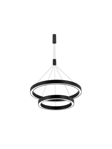 LED плафон, висящ, LINA, 65W, 230VAC, 6500lm, 3в1 цвята, IP20, ф600x1400mm, BH16-09681, кръг