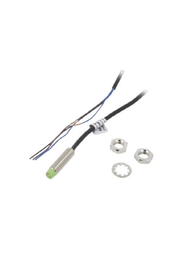 Индуктивен датчик PR08-2DN, 10~30VDC, NPN, NO, 2mm, M8x30mm, екраниран