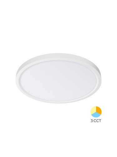 LED панел, за обемен монтаж, 45W, 230VAC, 5280lm, 3в1, бял, ф500x25mm, BP07-00580