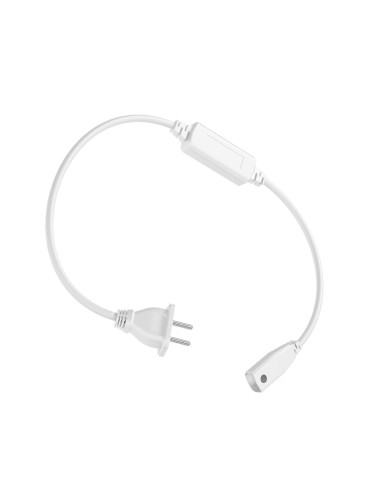 Захранващ кабел за LED маркуч (лента), еврощепсел, 8А, 5.5x10.5mm, BS02-99940