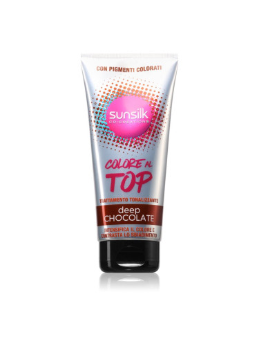 Sunsilk Top Colour интензивна грижа неутрализиращ кафеникавите оттенъци Deep Chocolate 180 мл.