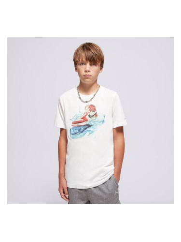 Jordan Тениска Jdb Aj1 Wave Ss Tee Boy детски Дрехи Тениски 95F043-001 Бял