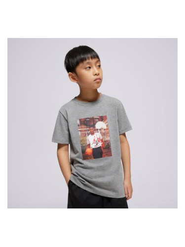 Jordan Тениска Jdb Mj Brand Photo Ss Crew Boy детски Дрехи Тениски 95D626-GEH Сив