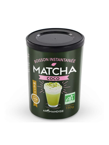 Матча и кокосово мляко - тонизираща напитка, 150 g, прах