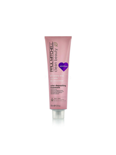Paul Mitchell Clean Beauty Color Protect Color Depositing Treatment Маска за коса за жени 150 ml Нюанс Amethyst