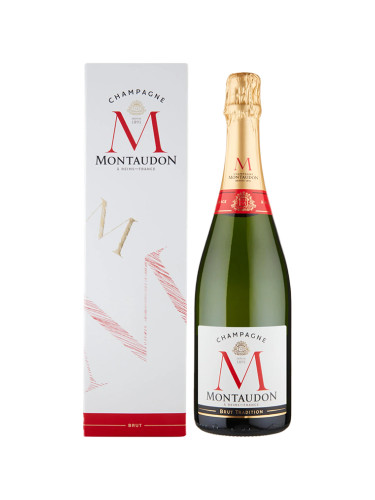 Шампан Монтадон Брут Традисион с кутия