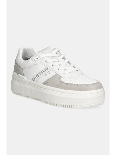 Маратонки G-Star EVE BSC LEA W в бяло 2411076501.WHT.SLVR