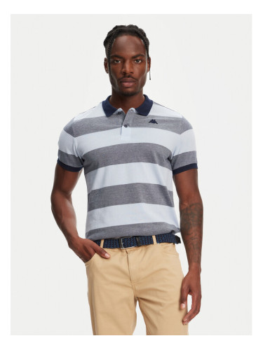 Robe di Kappa Тениска с яка и копчета Ming 64126KW Син Slim Fit