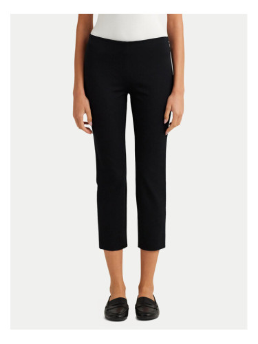 LAUREN RALPH LAUREN Текстилни панталони Skinny Fit Streç Pantolon 200687713003 Черен Regular Fit