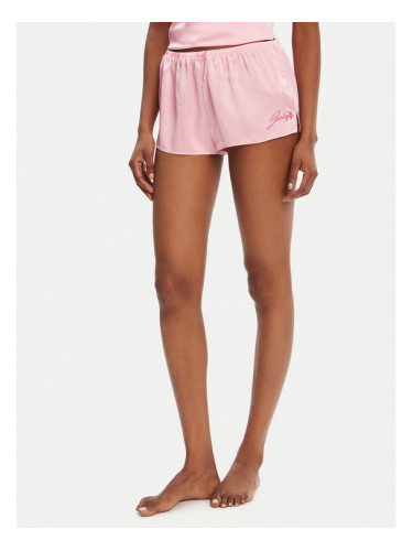 Juicy Couture Пижамени шорти JCLHS125512 Розов Regular Fit