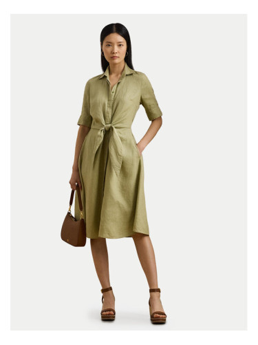 LAUREN RALPH LAUREN Рокля тип риза 200905667015 Зелен Regular Fit