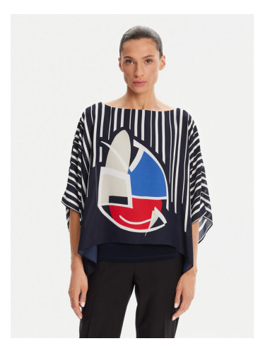 Joseph Ribkoff Блуза 251180 Тъмносин Relaxed Fit