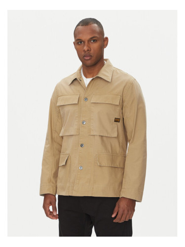 G-Star Raw Преходно яке 4 Pkt Overshirt D26429-D387 Бежов Slim Fit