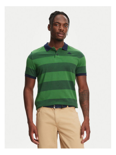 Robe di Kappa Тениска с яка и копчета Ming 64126KW Зелен Slim Fit
