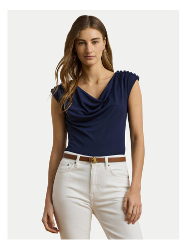 LAUREN RALPH LAUREN Блуза 200889317001 Тъмносин Relaxed Fit