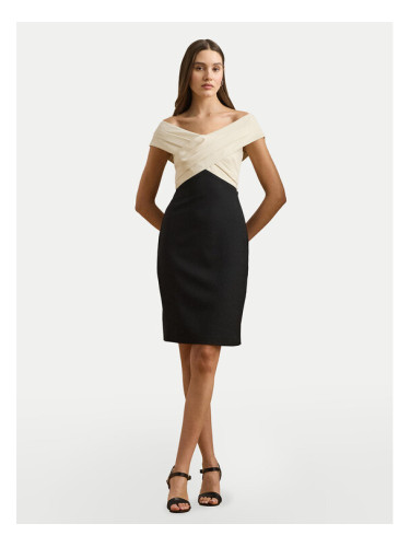 LAUREN RALPH LAUREN Коктейлна рокля 253963476001 Черен Slim Fit