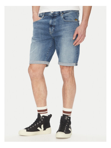 G-Star Raw Дънкови шорти 3301 D10481 D634 H096 Син Slim Fit