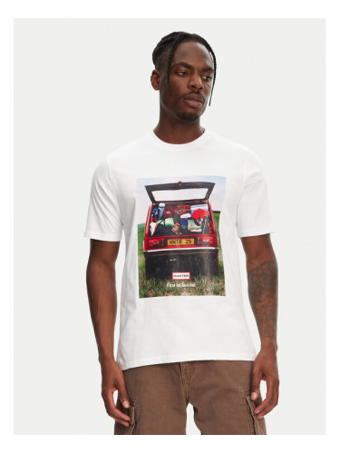 Hunter Тишърт Tomi Grapphic HARM0037251 Бял Regular Fit