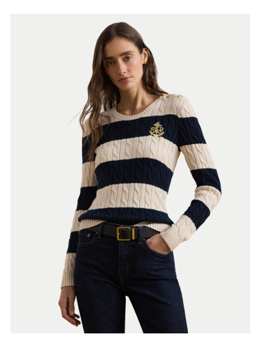 LAUREN RALPH LAUREN Пуловер 200957480002 Екрю Slim Fit