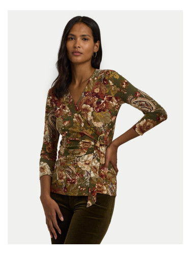 LAUREN RALPH LAUREN Блуза 200951314001 Зелен Regular Fit
