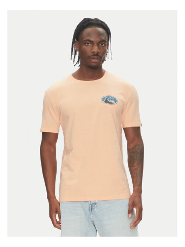 Quiksilver Тишърт Ev Flower Chaos Ss EQYZT08050 Оранжев Regular Fit