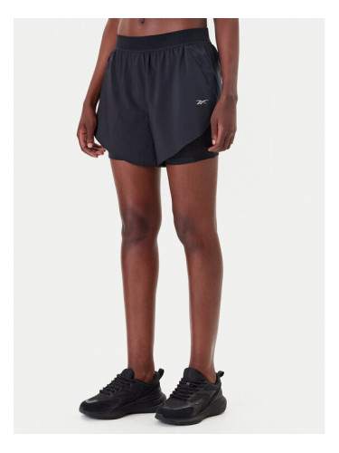 Reebok Спортни шорти Running 100075412 Черен Regular Fit