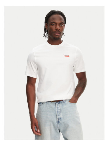 Hunter Тишърт Tavish HARM0082251 Бял Regular Fit