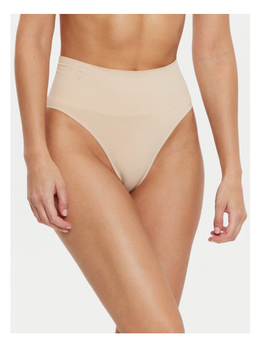 LAUREN RALPH LAUREN Класически бикини с висока талия 4L0020 Бежов