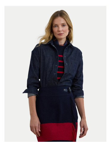 LAUREN RALPH LAUREN дънкова риза 200957620 Тъмносин Relaxed Fit