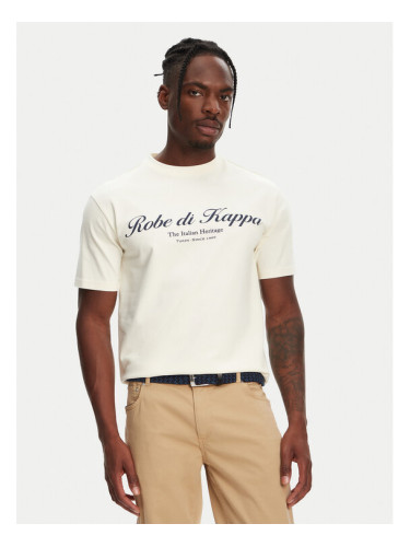 Robe di Kappa Тишърт Robe Giovani Tozeur 61151CW Екрю Regular Fit