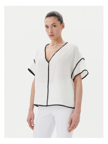 ICONA Блуза RP5LE004 Бял Relaxed Fit