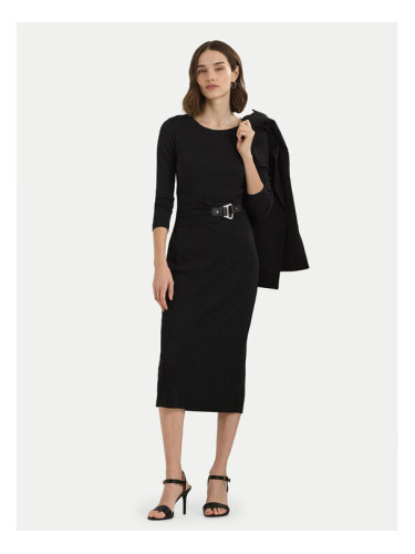 LAUREN RALPH LAUREN Ежедневна рокля 250940596001 Черен Slim Fit