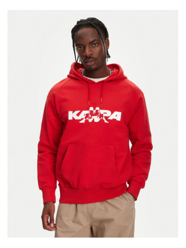 Kappa Суитшърт Nhayma 341V57W Червен Regular Fit