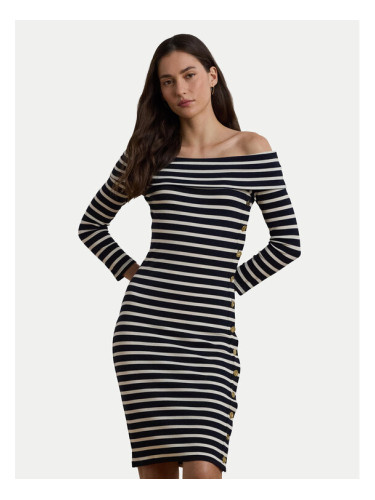 LAUREN RALPH LAUREN Ежедневна рокля 250957718001 Тъмносин Slim Fit
