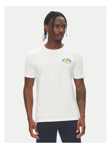 Quiksilver Тишърт Ev Flower Chaos Ss EQYZT08050 Бял Regular Fit