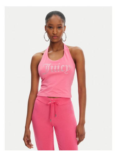 Juicy Couture топ Tied JCWCT125306 Розов Slim Fit