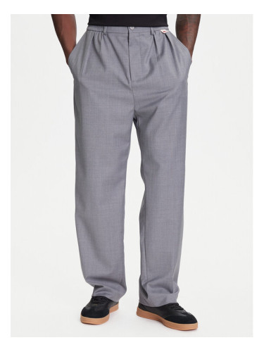 Kappa Текстилни панталони 62131TW Сив Regular Fit