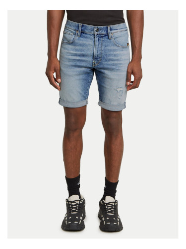 G-Star Raw Дънкови шорти 3301 D10481-D760 Син Slim Fit